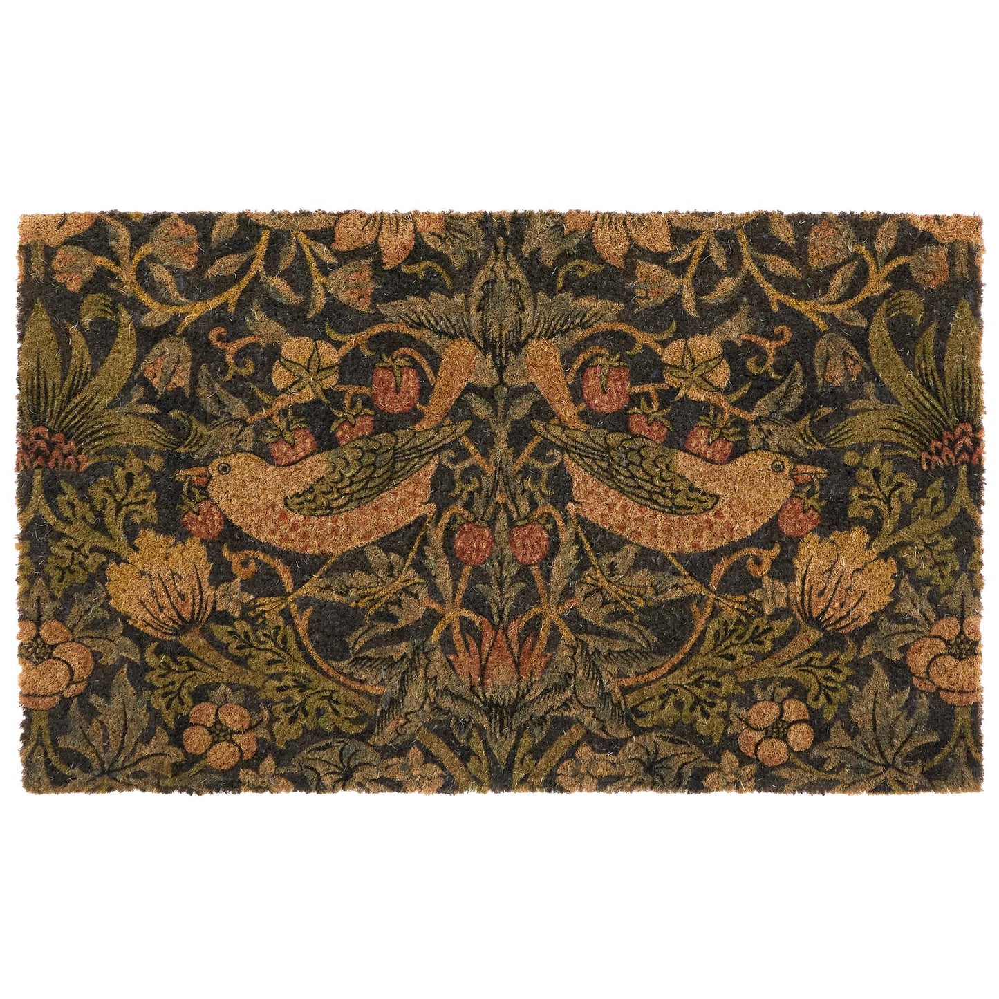 Morris & Co. Strawberry Thief Navy Coir Doormat