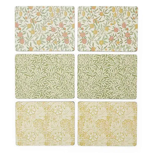 Morris & Co Mixed Design Large Placemats 6-Pack