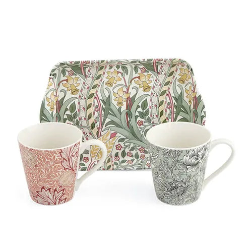 Morris & Co Pimpernel Mug & Tray Set