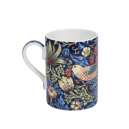 Morris & Co Strawberry Thief Indigo & Mineral Mug