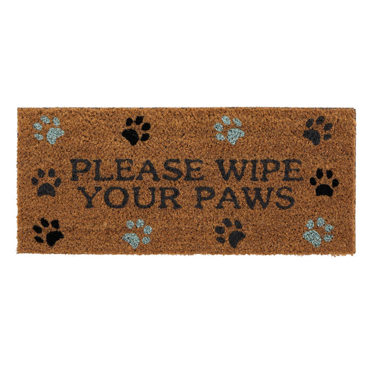 My Mat Please Wipe Your Paws Coir Insert Doormat