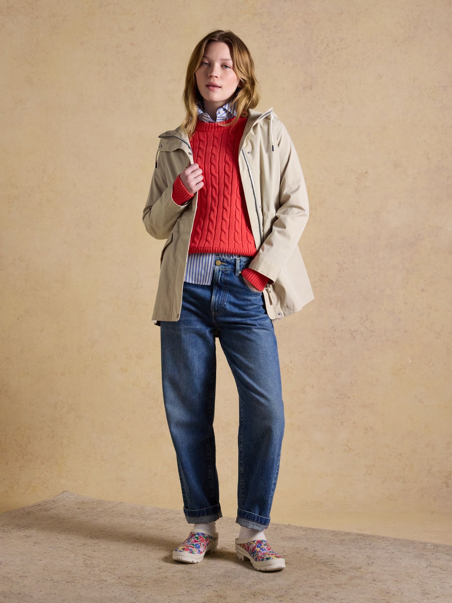 Joules Portwell Waterproof Raincoat with Hood