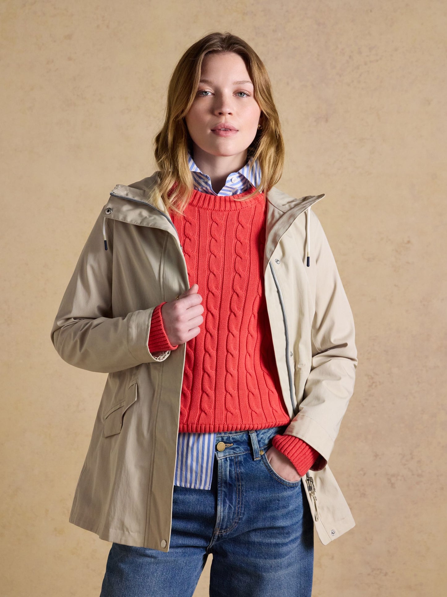 Joules Portwell Waterproof Raincoat with Hood