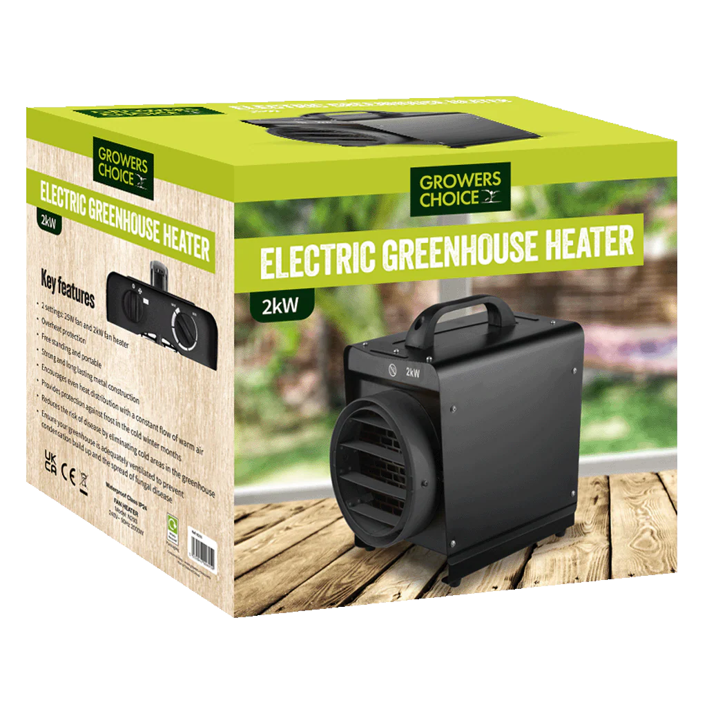 Tildenet Growers Choice 2kW Metal Greenhouse Heater IP24