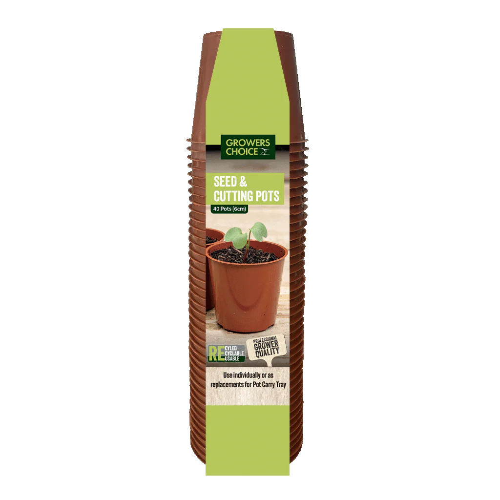 Grower's Choice 6cm Replacement Seed & Cutttings Pots (40 Pots)