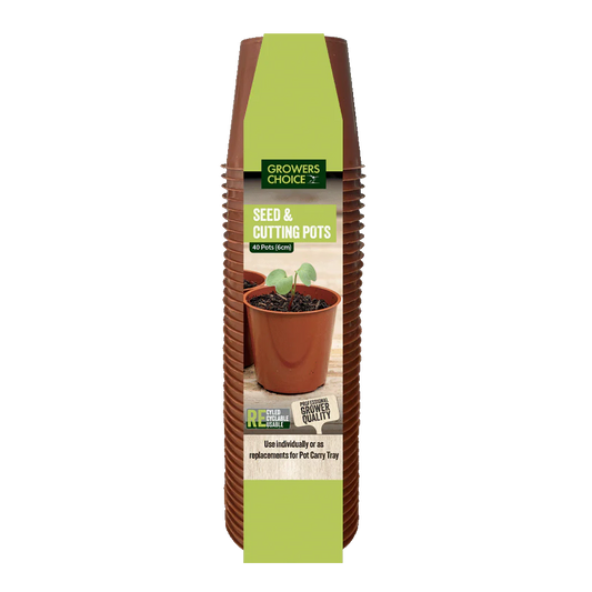 Grower's Choice 6cm Replacement Seed & Cutttings Pots (40 Pots)