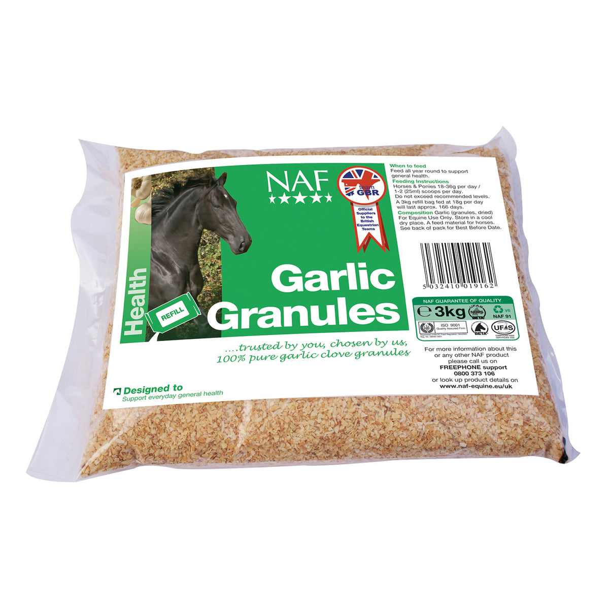 NAF Garlic Granules Equine Feed Supplement
