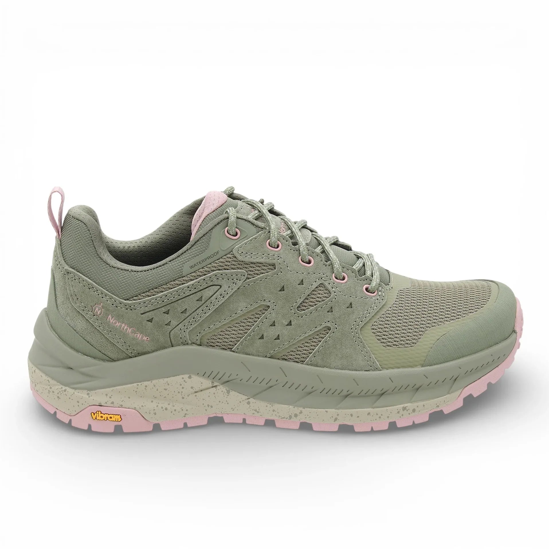 NorthCape Trail Flyte Women's Waterproof Vibram Walking Shoes in Olive