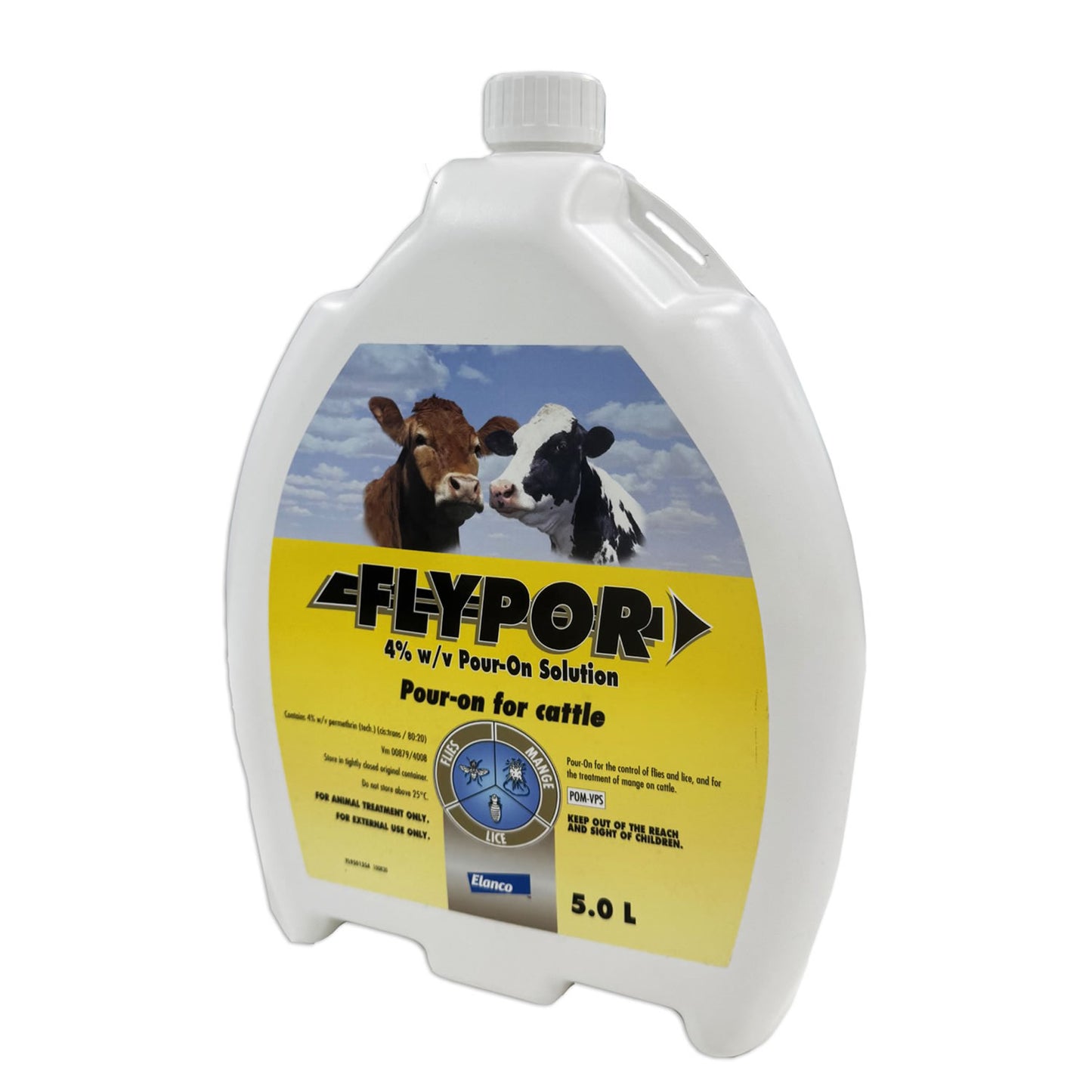 Flypor 4% w/v Pour-on Solution for Cattle