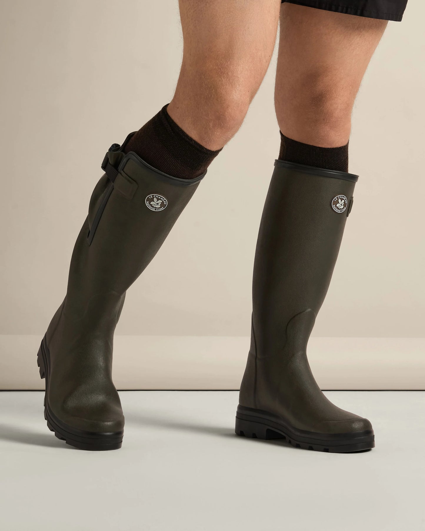 Le Chameau Mens National Trust Vierzon Jersey Lined Wellington Boot