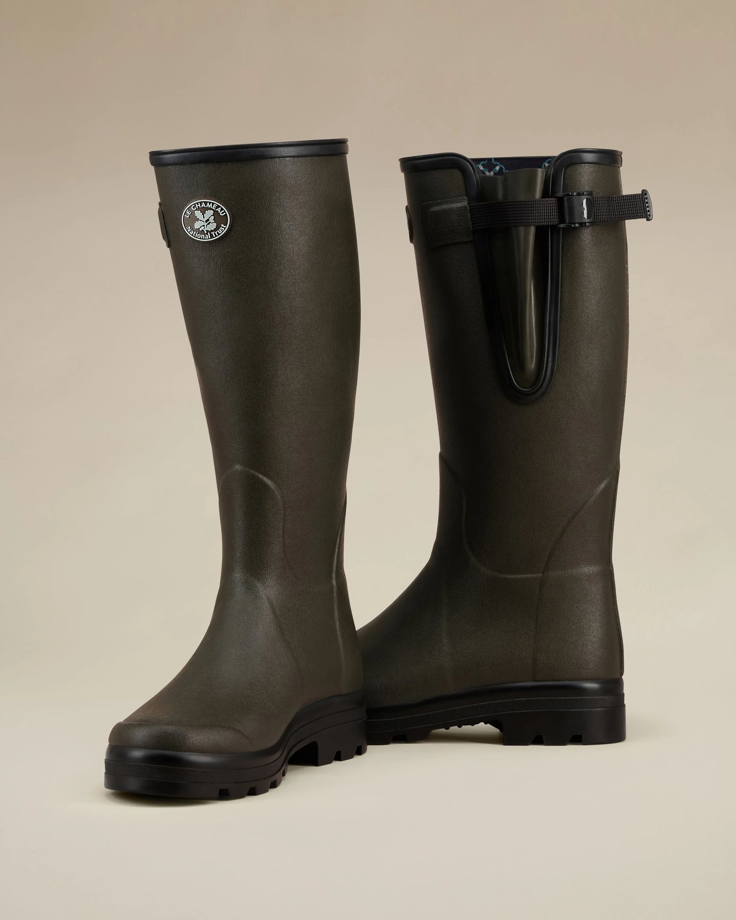 Le Chameau Mens National Trust Vierzon Jersey Lined Wellington Boot