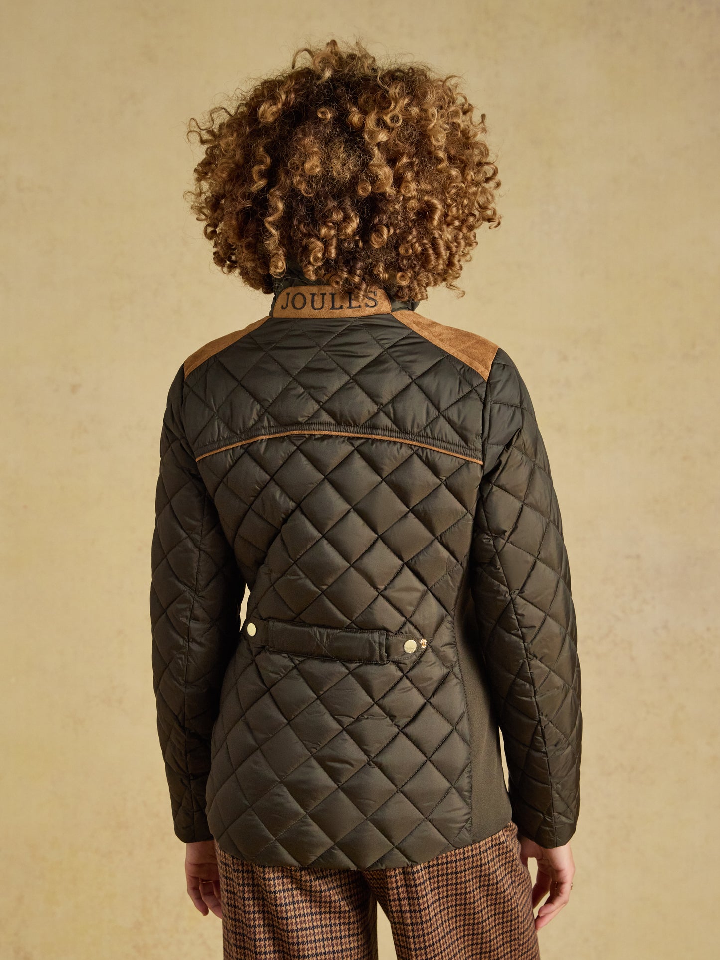 Joules Braemar Luxe Showerproof Diamond Quilted Coat