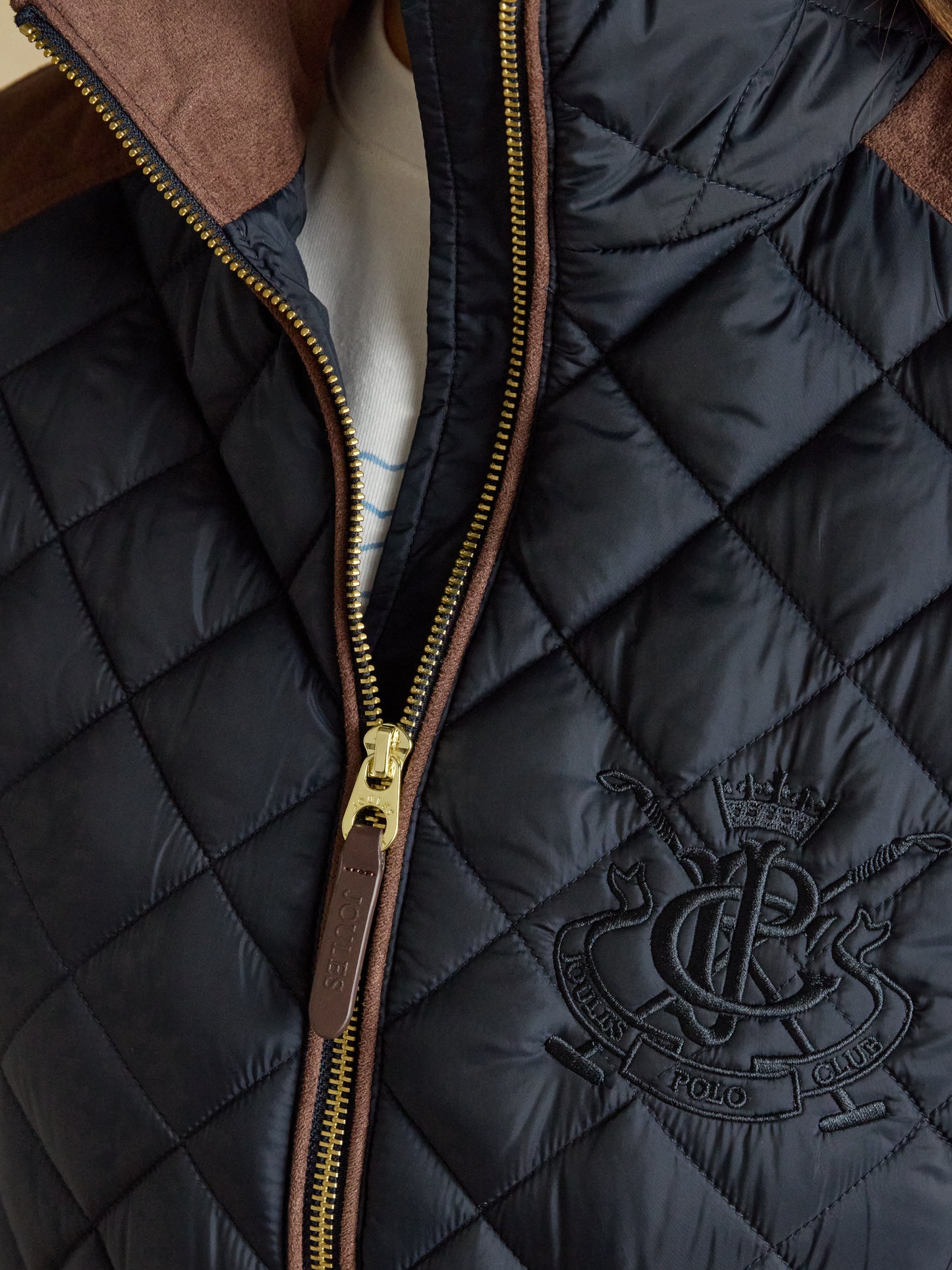 Joules Braemar Luxe Showerproof Diamond Quilted Coat