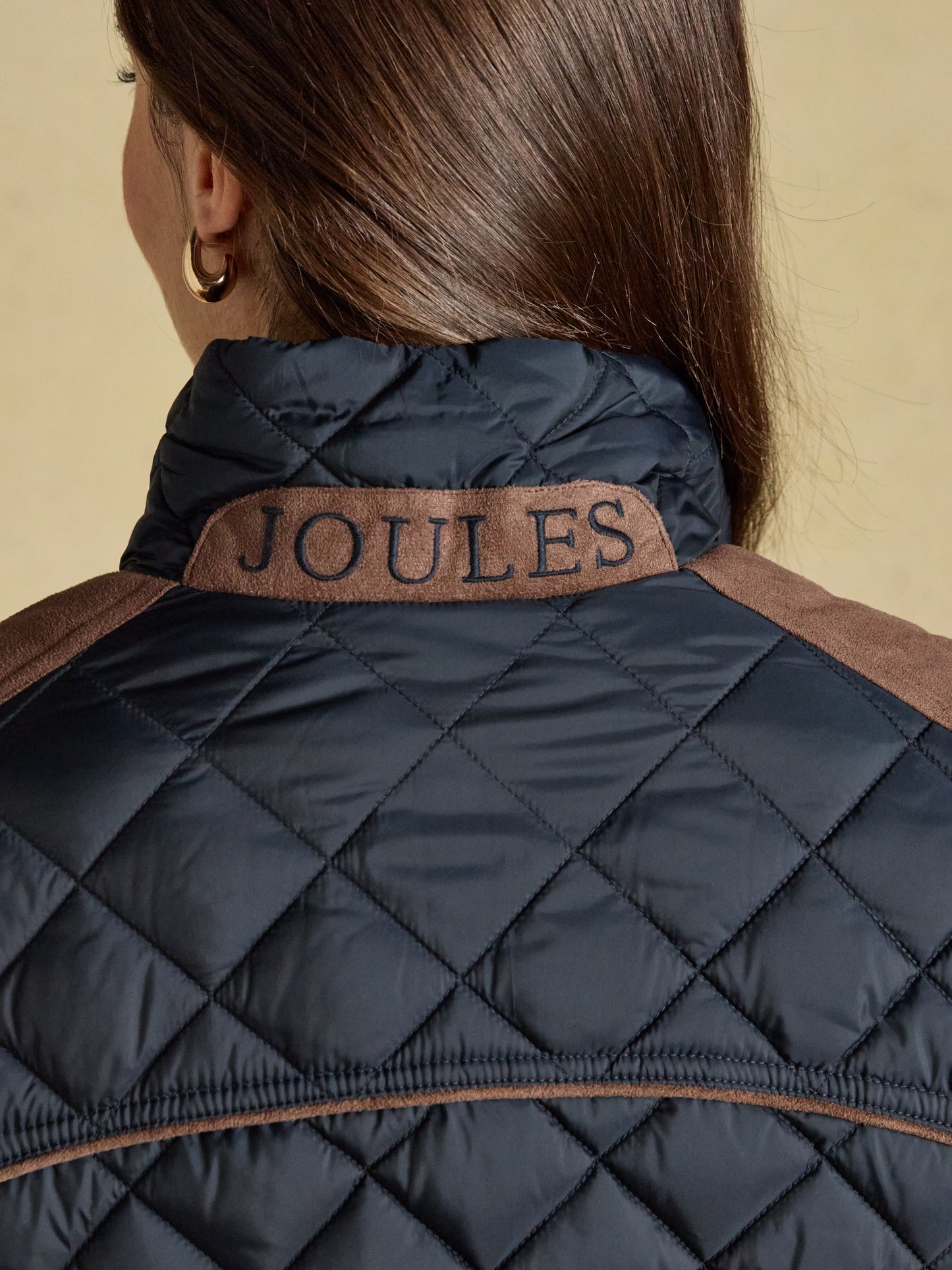 Joules Braemar Luxe Showerproof Diamond Quilted Coat