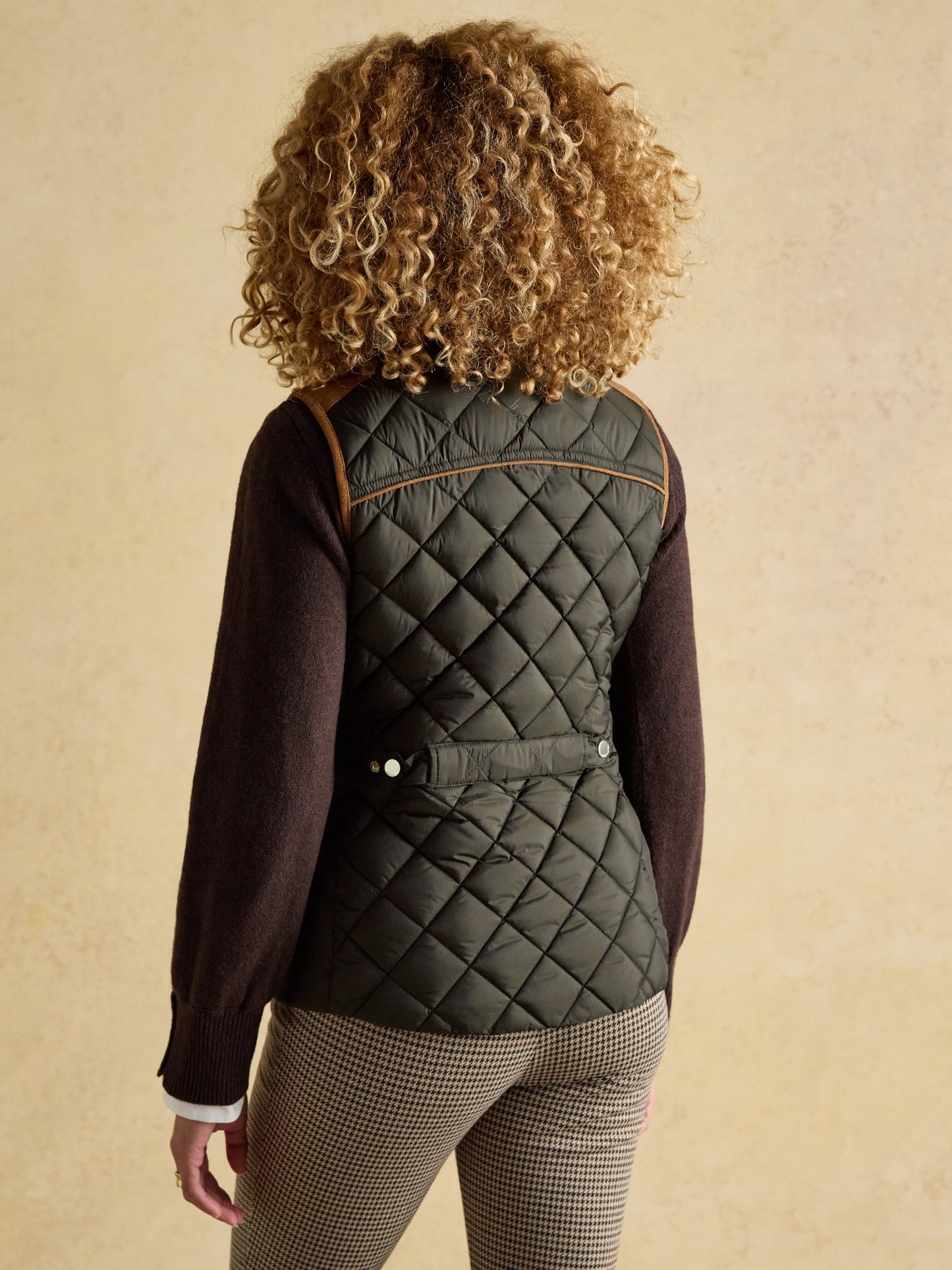 Joules Braemar Luxe Showerproof Diamond Quiled Gilet