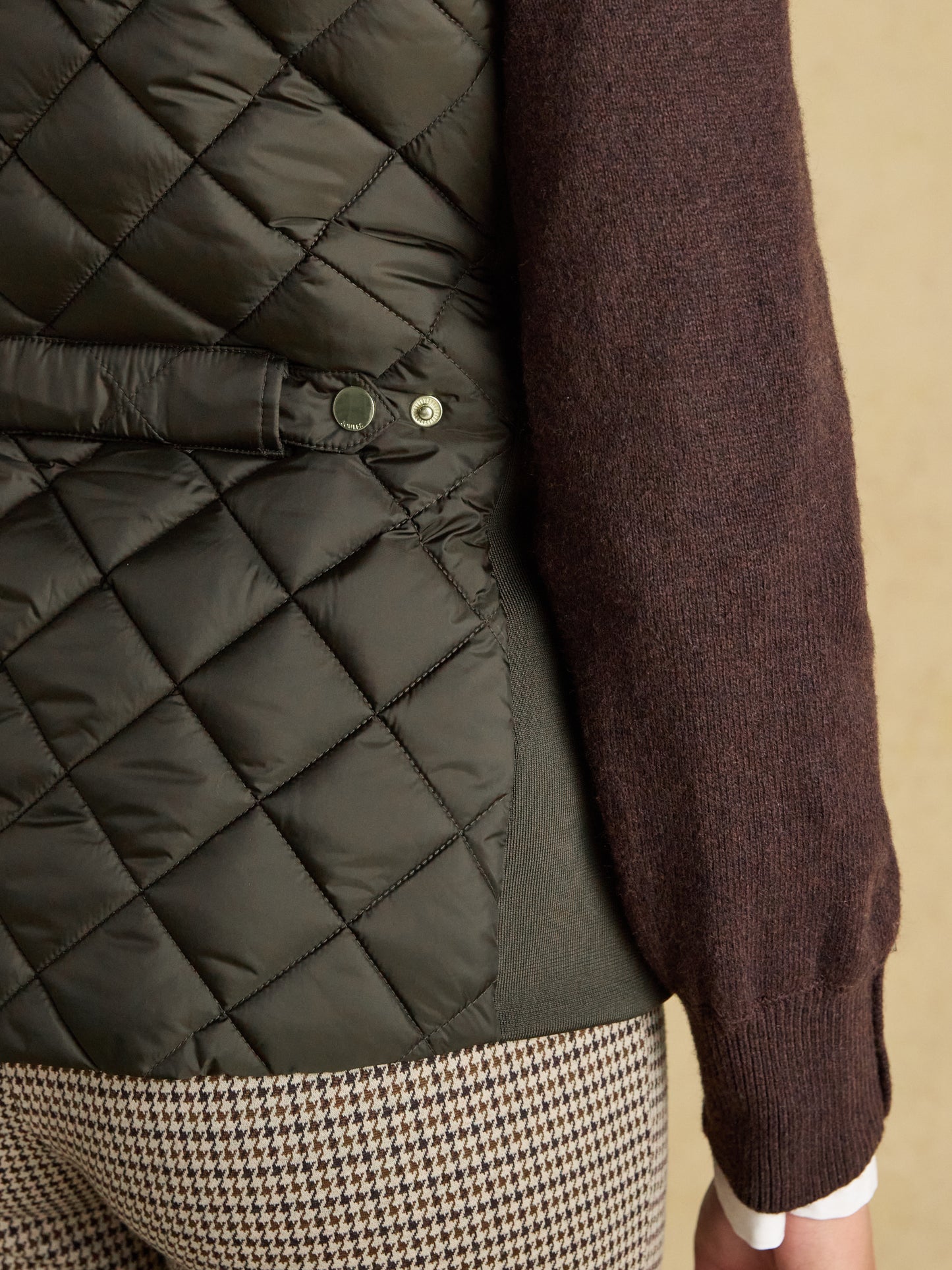 Joules Braemar Luxe Showerproof Diamond Quiled Gilet