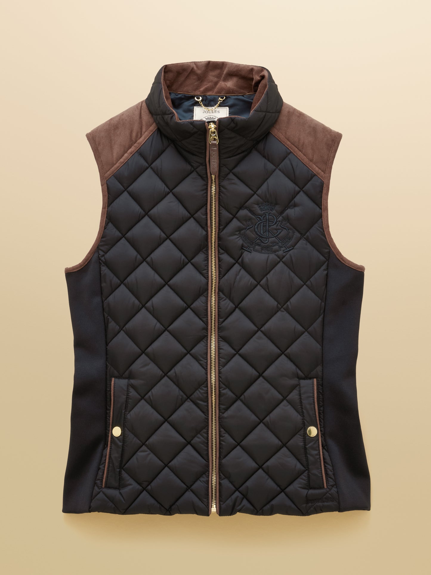 Joules Braemar Luxe Showerproof Diamond Quiled Gilet