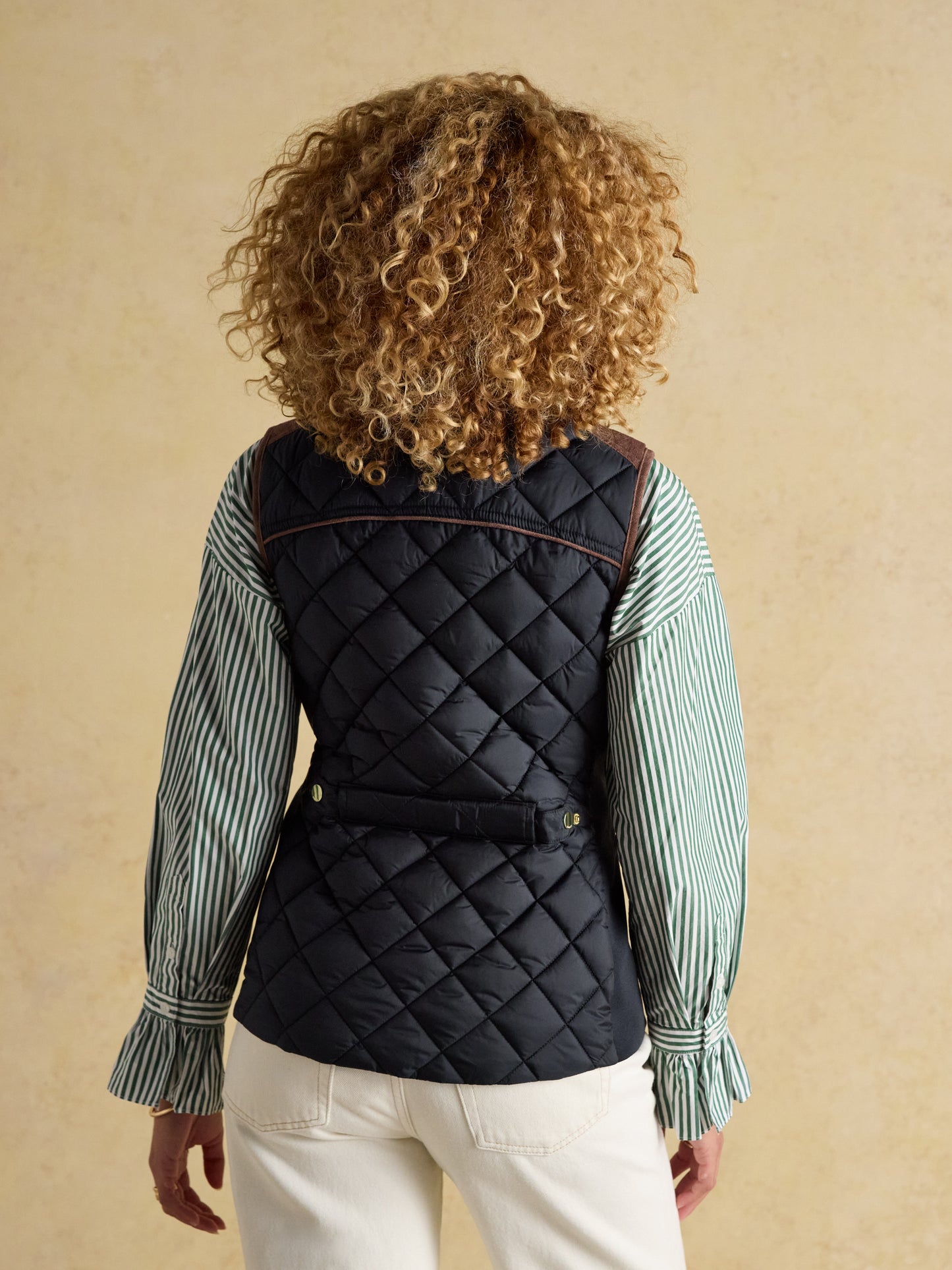 Joules Braemar Luxe Showerproof Diamond Quiled Gilet
