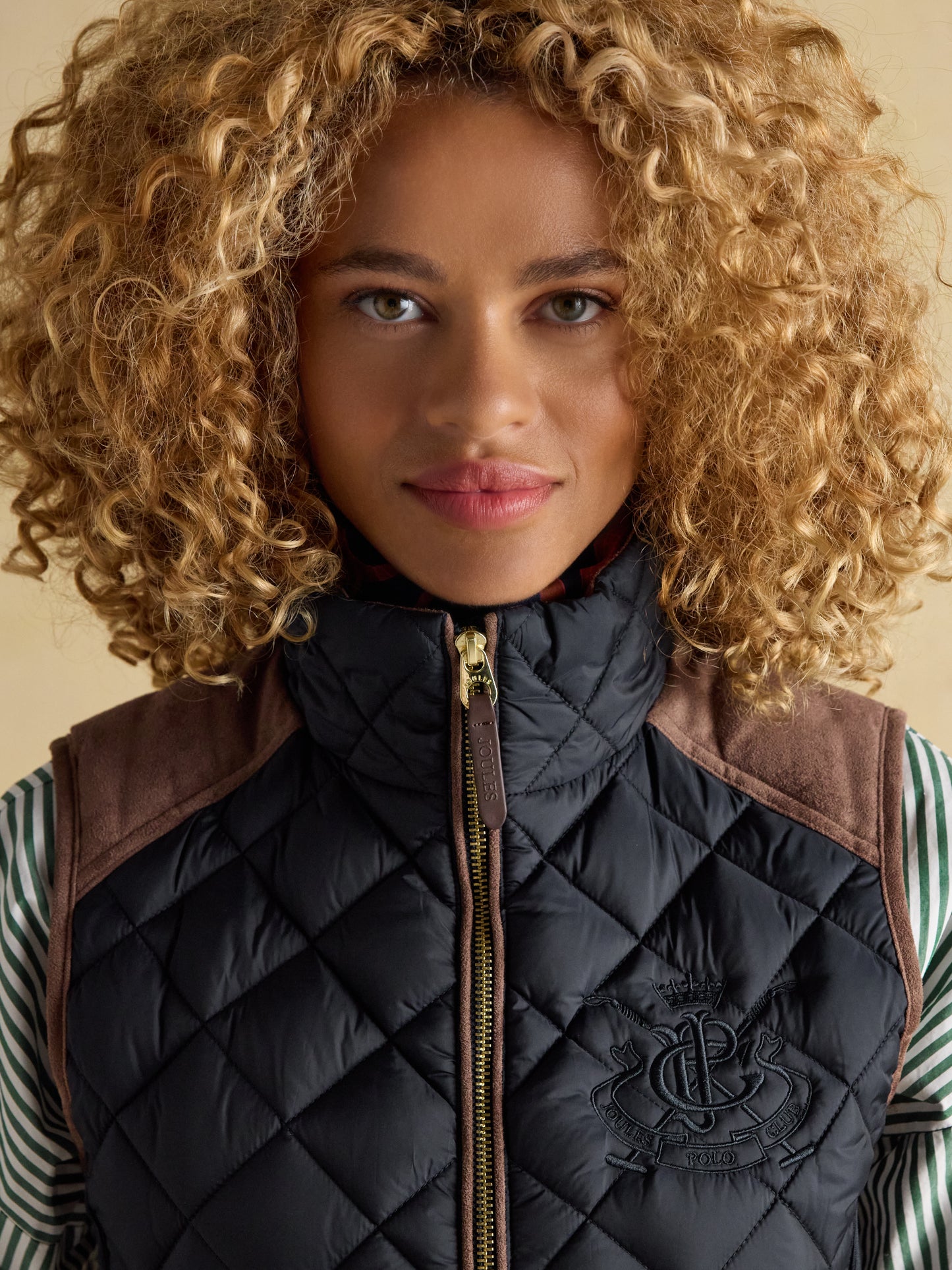 Joules Braemar Luxe Showerproof Diamond Quiled Gilet