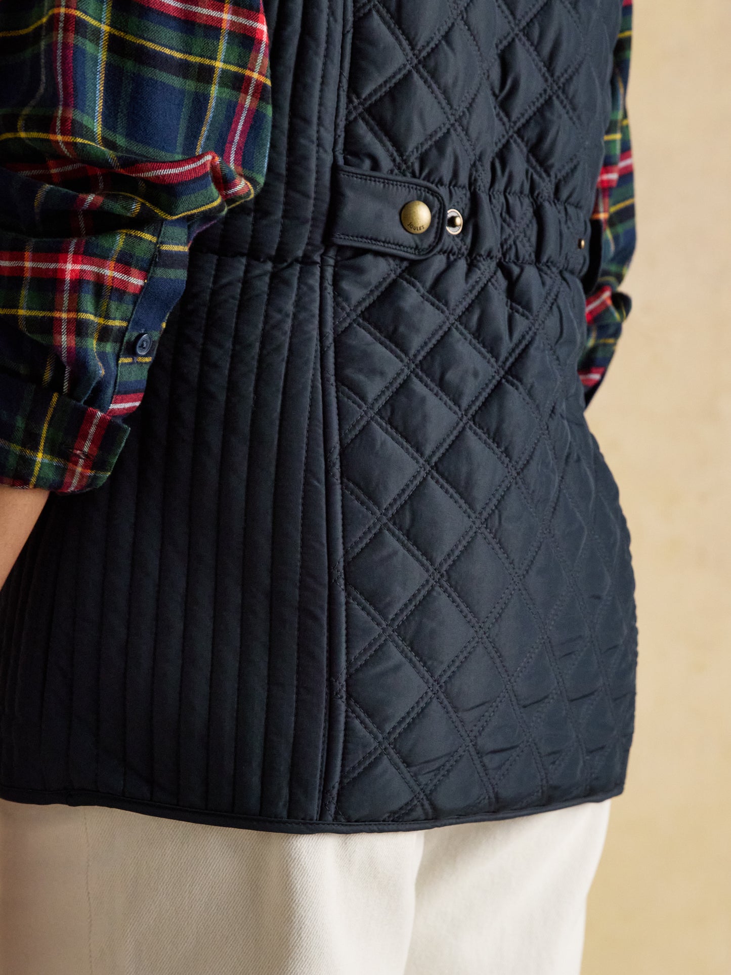 Joules Minx Showerproof Diamond Quilted Gilet
