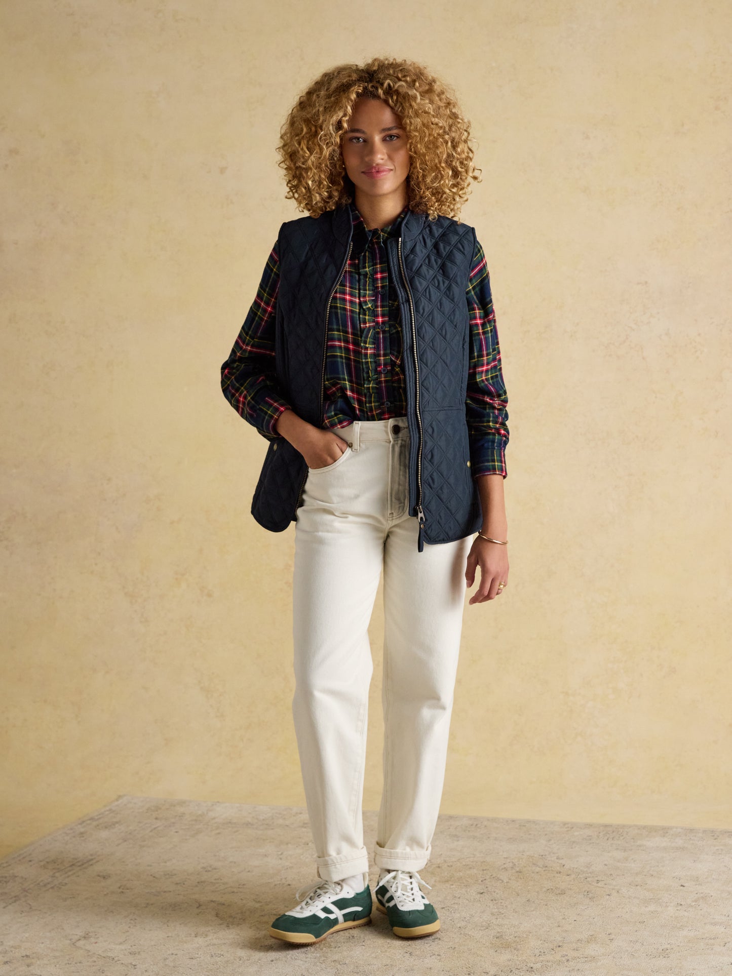 Joules Minx Showerproof Diamond Quilted Gilet