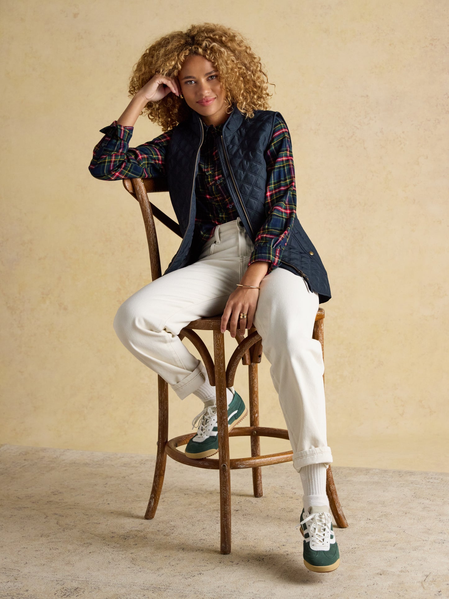 Joules Minx Showerproof Diamond Quilted Gilet