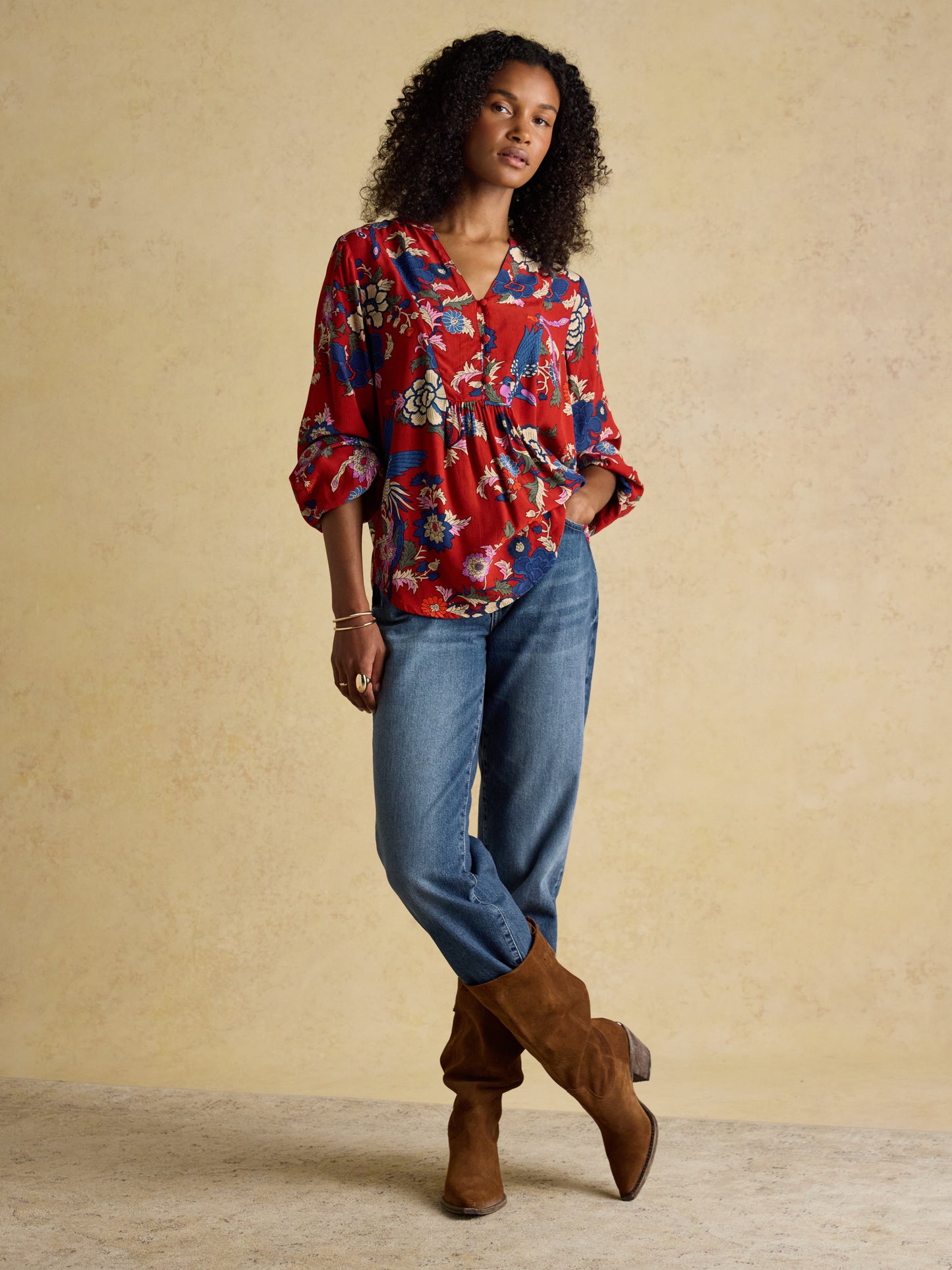 Joules Ava Popover Blouse