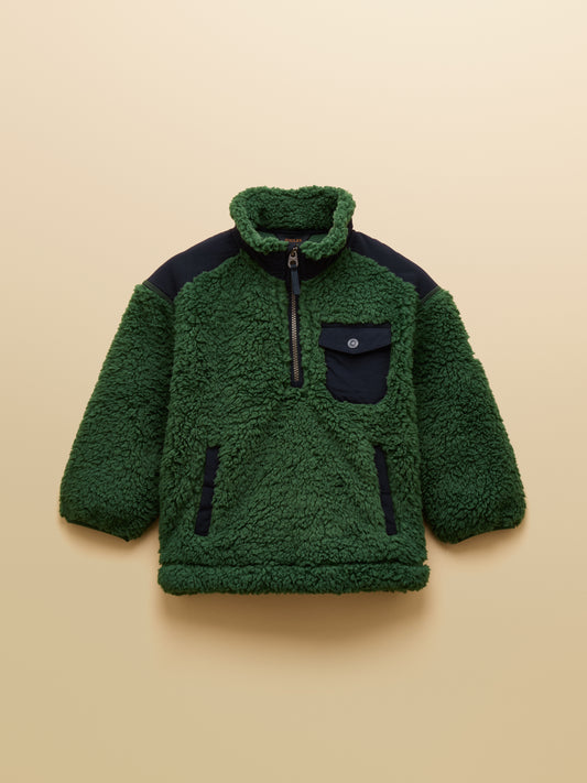 Joules Billy Half Zip Borg Fleece