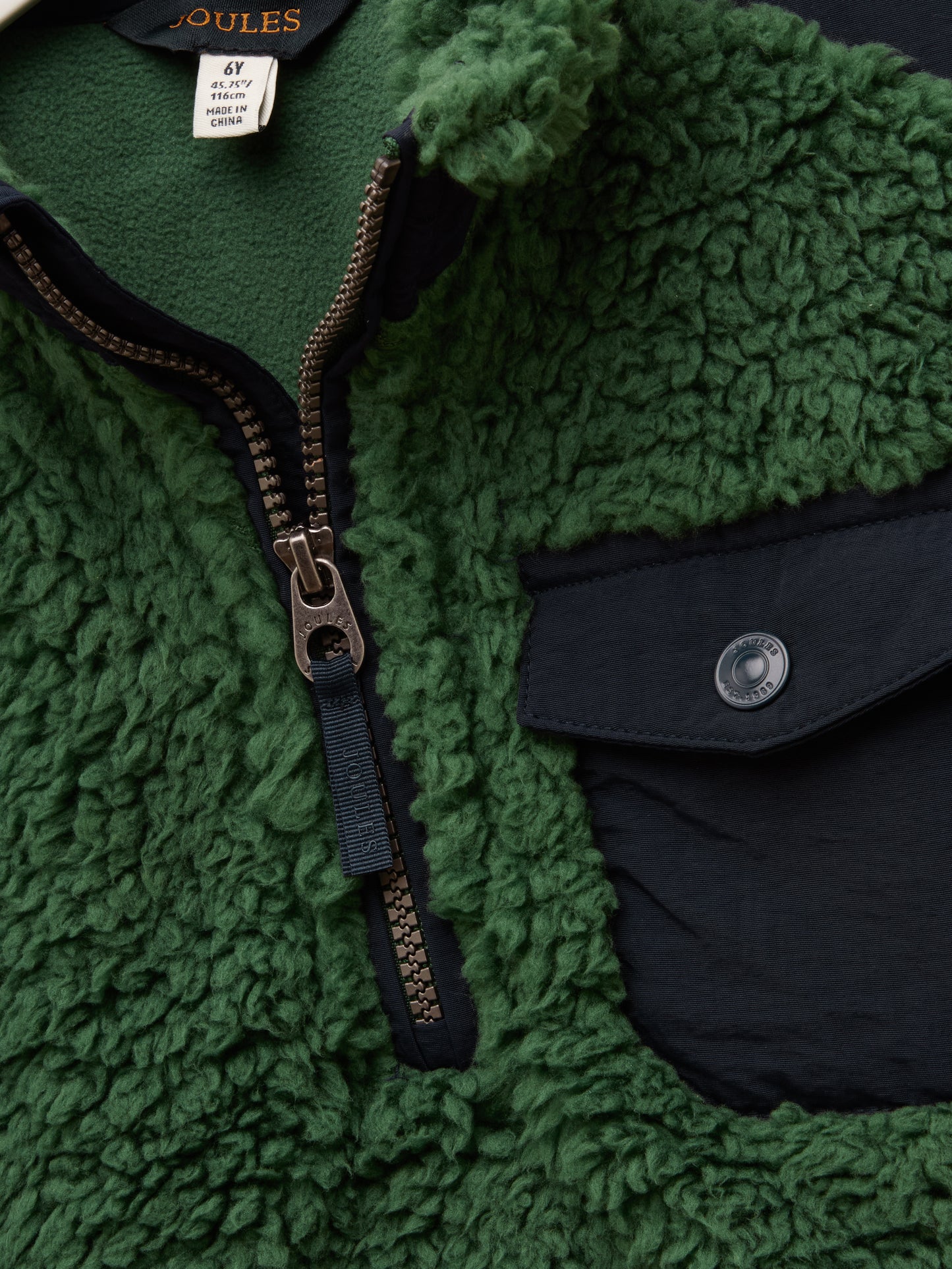 Joules Billy Half Zip Borg Fleece