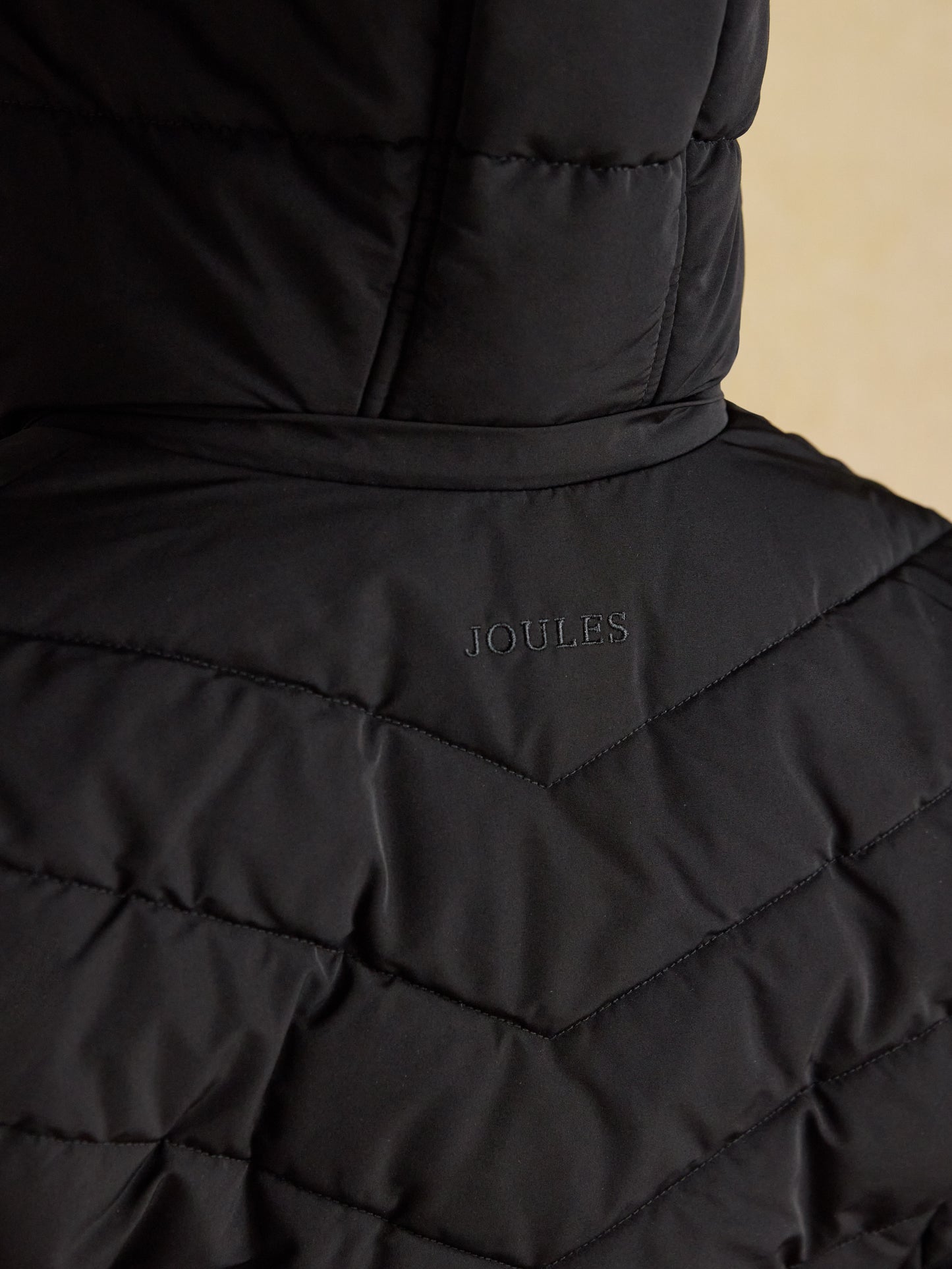 Joules Aspen Showerproof Padded Jacket with Faux Fur Hood