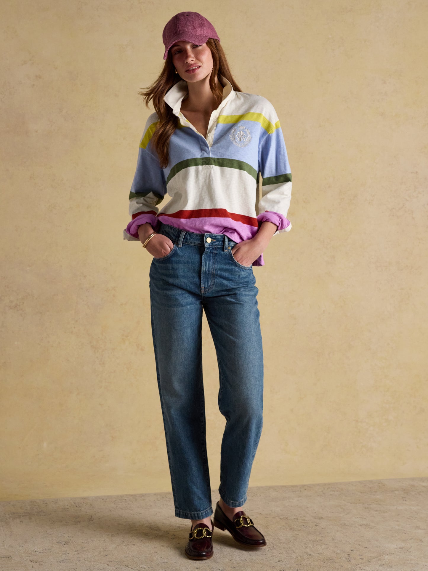 Joules Perry Tweed Baseball Cap