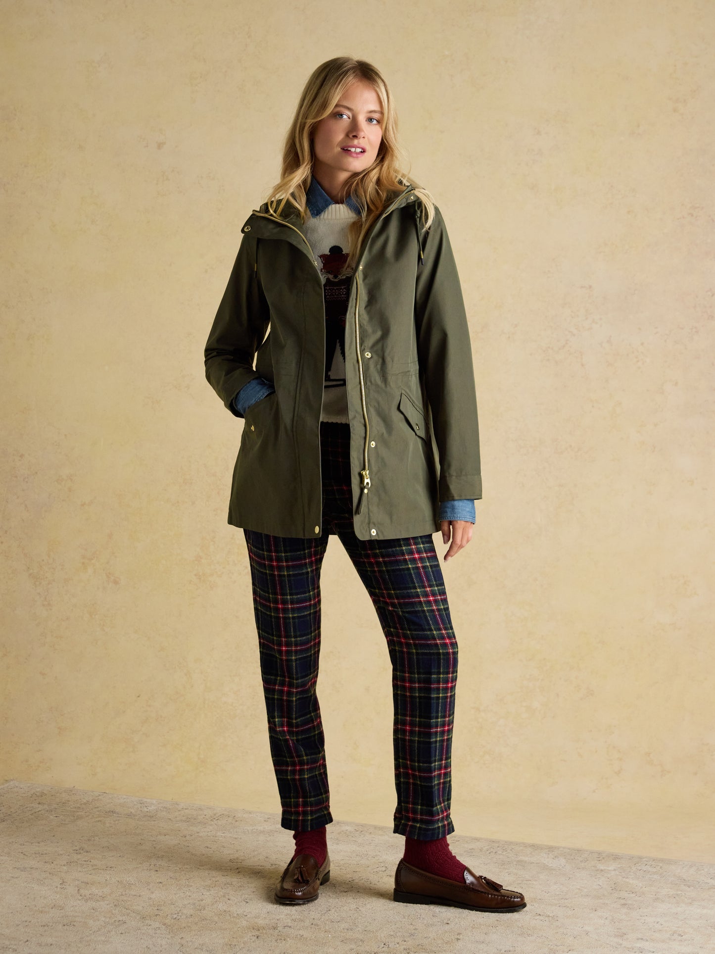 Joules Portwell Waterproof Raincoat with Hood