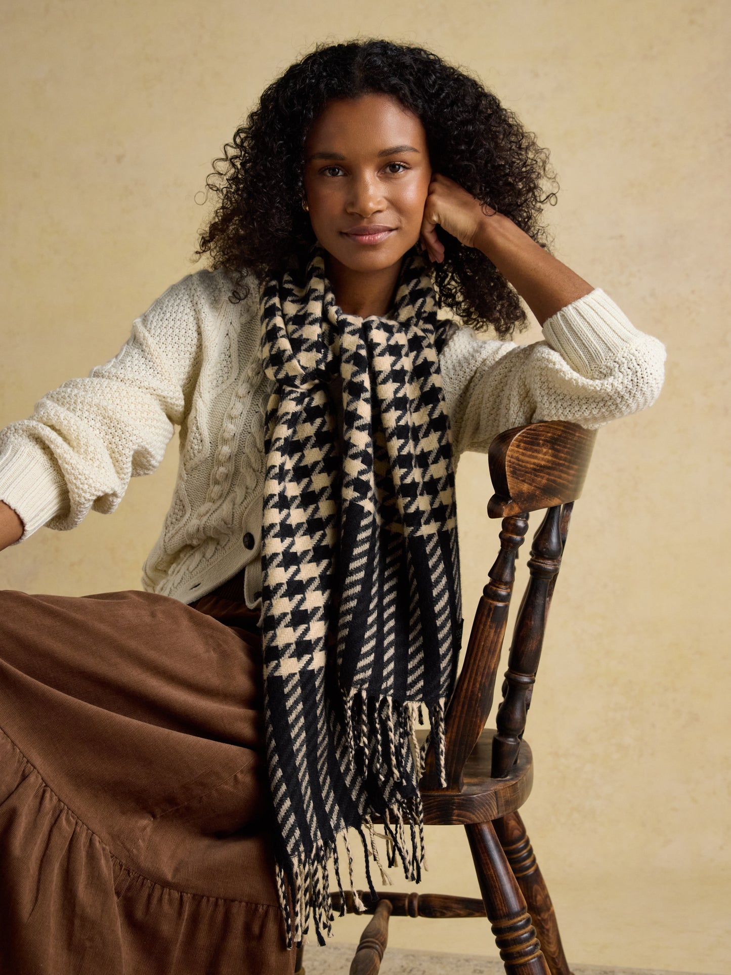 Joules Langtree Check Scarf