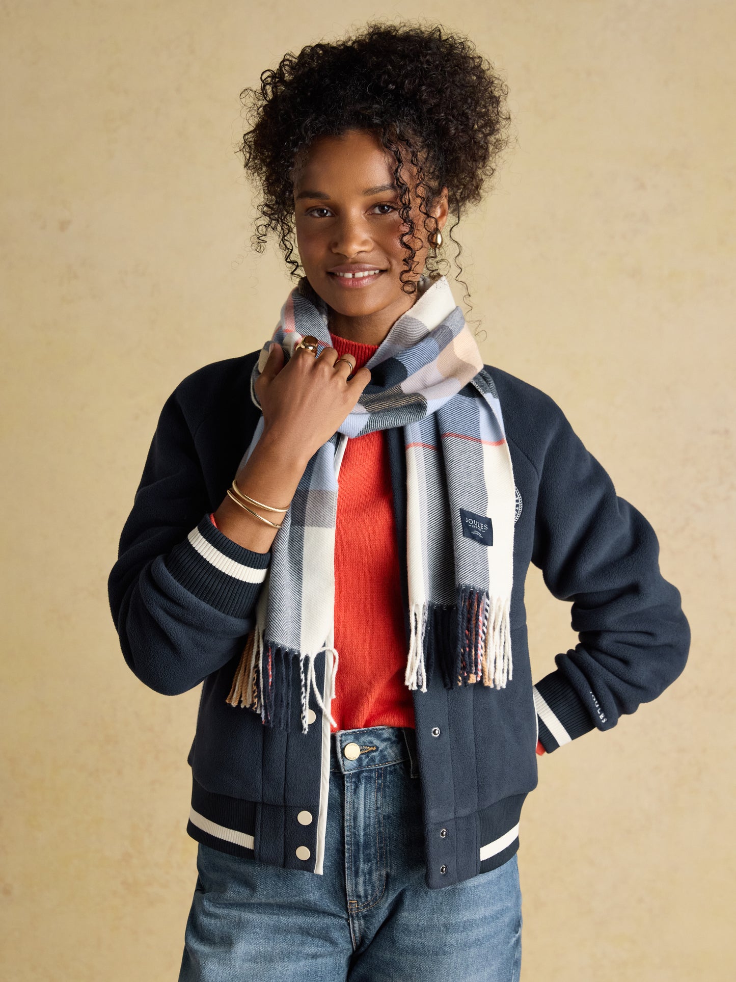 Joules Langtree Check Scarf