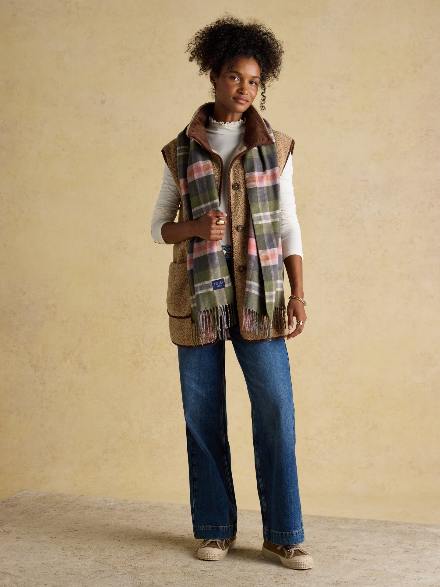 Joules Langtree Check Scarf