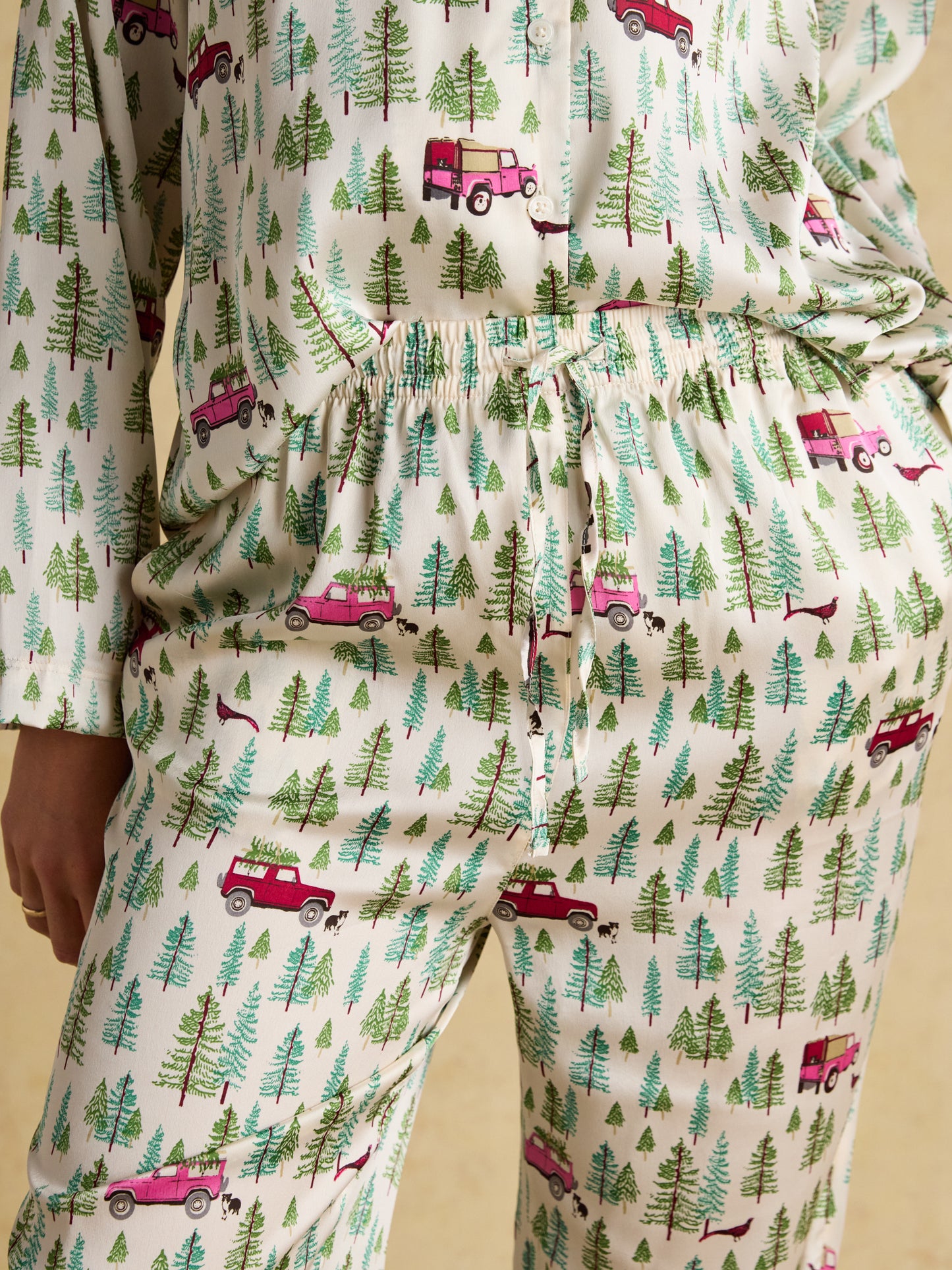 Joules Bonnie Satin Pyjama Set