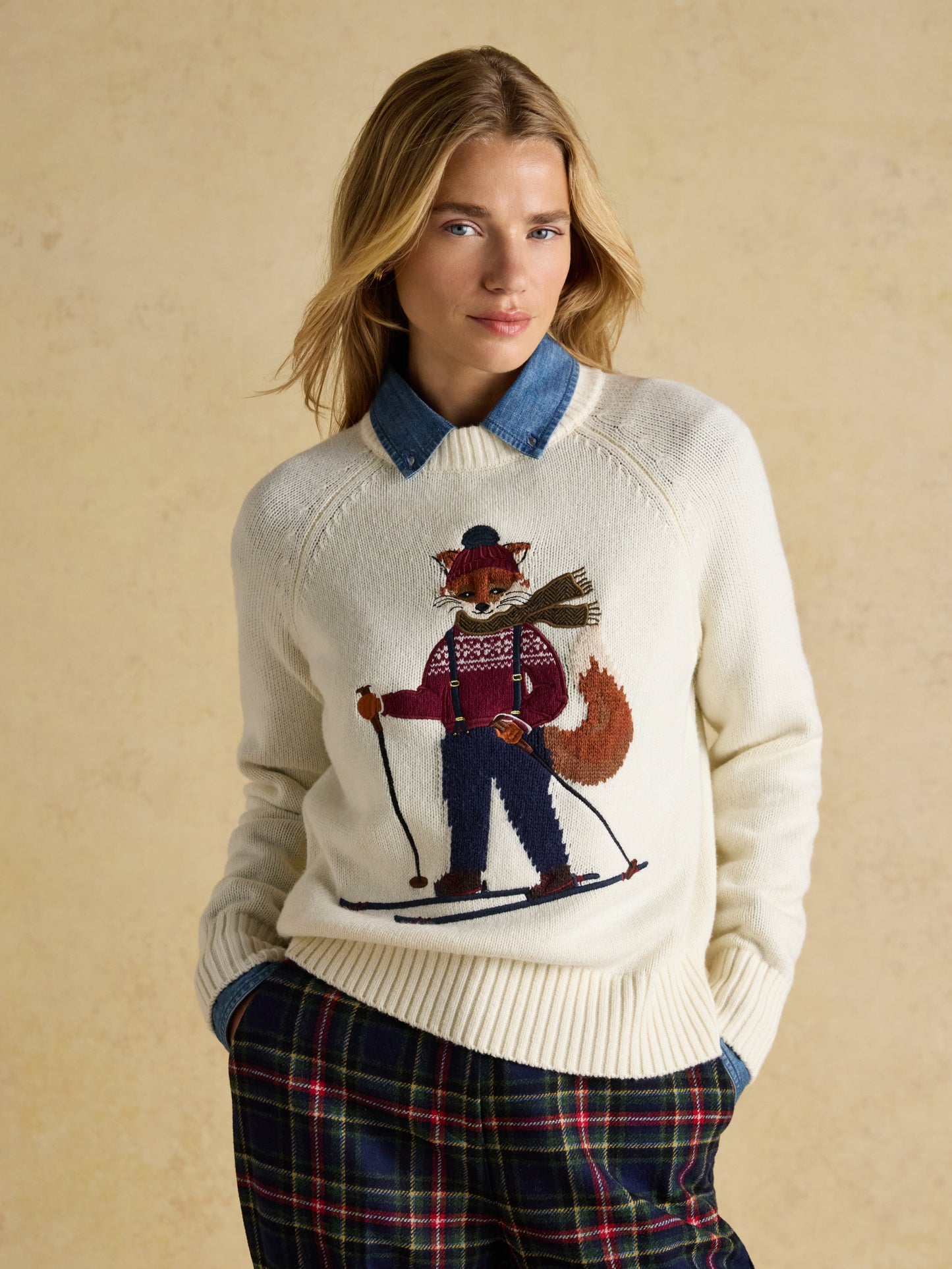 Joules Jonty Crew Neck Intarsia Jumper