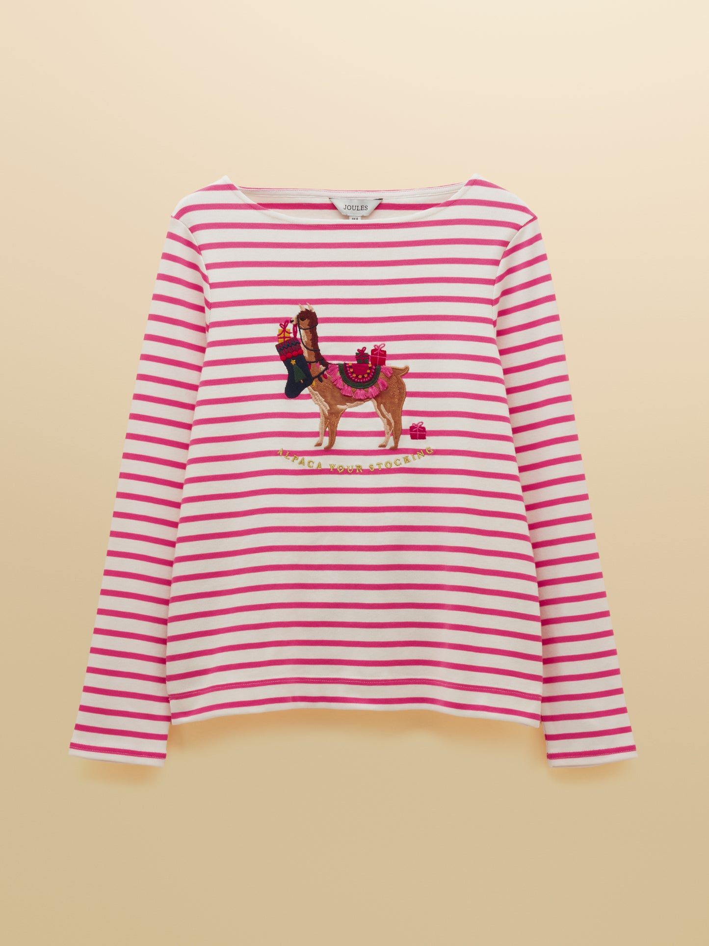 Joules Festive Harbour Boat Neck Top
