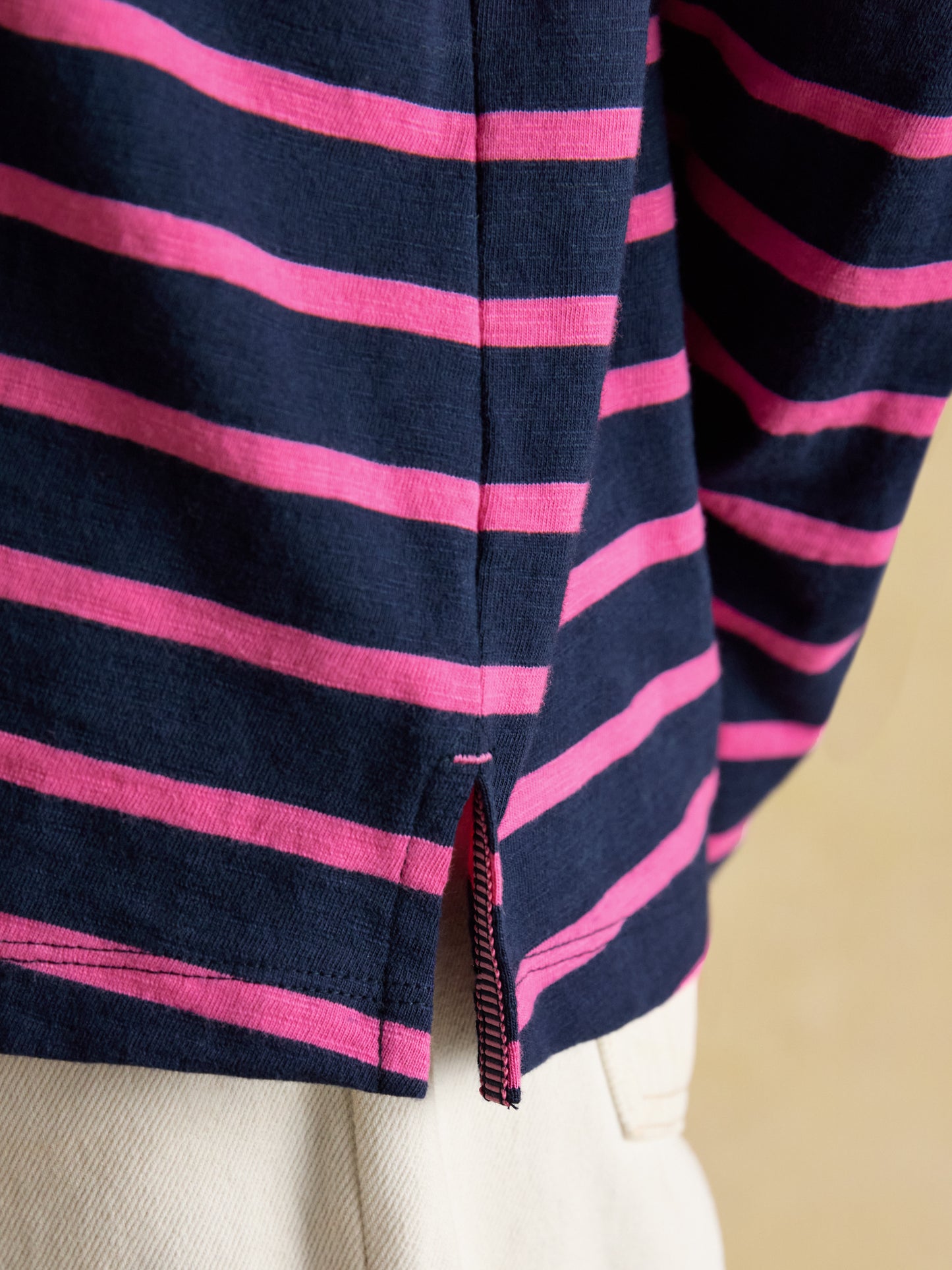 Joules Tallie Combed Cotton Slub Collared Top