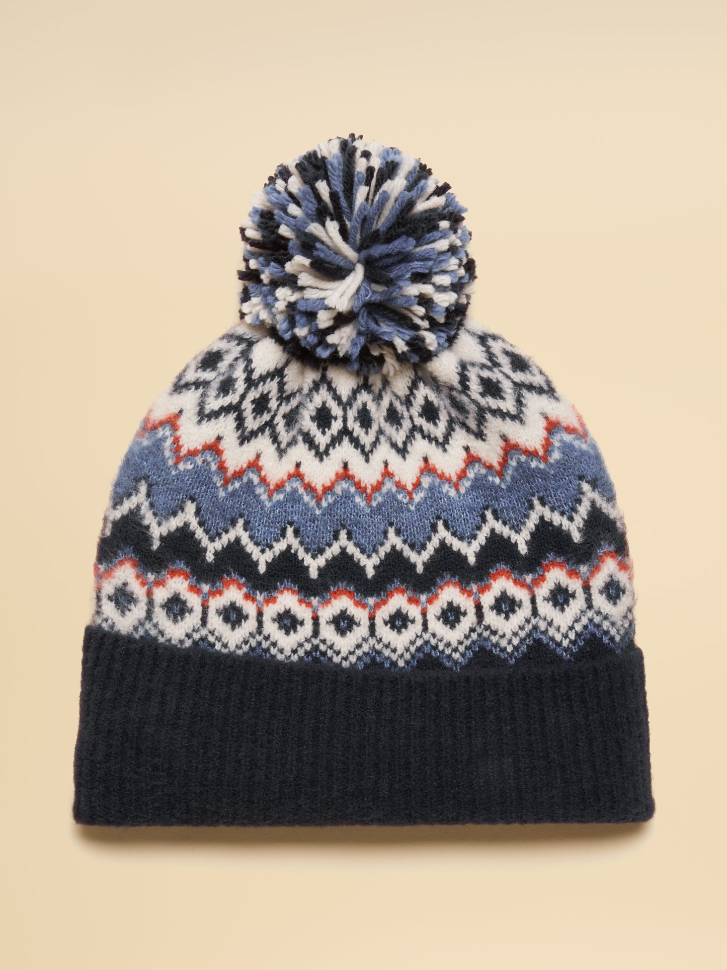 Joules Kara Fairisle Bobble Hat