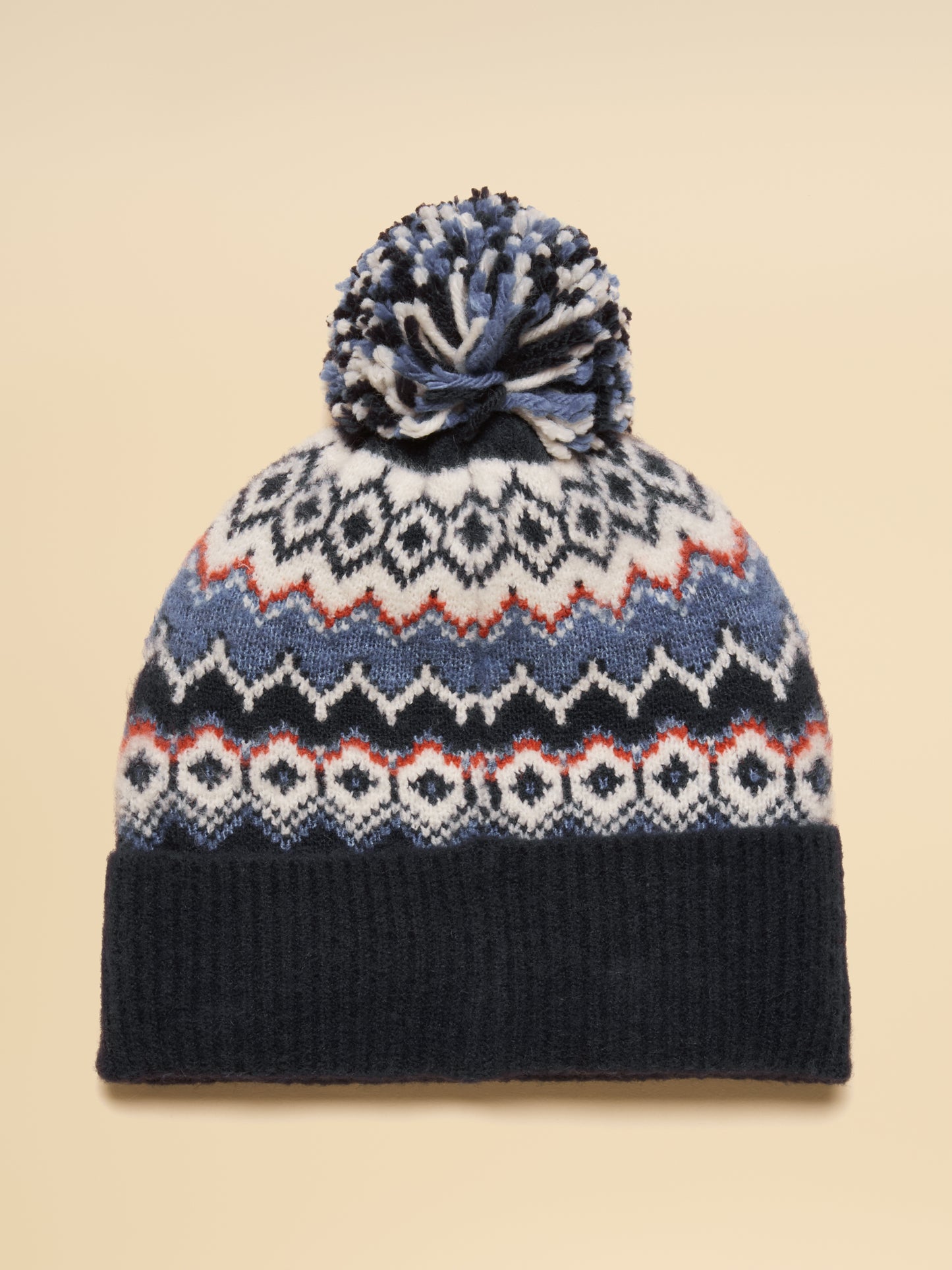 Joules Kara Fairisle Bobble Hat