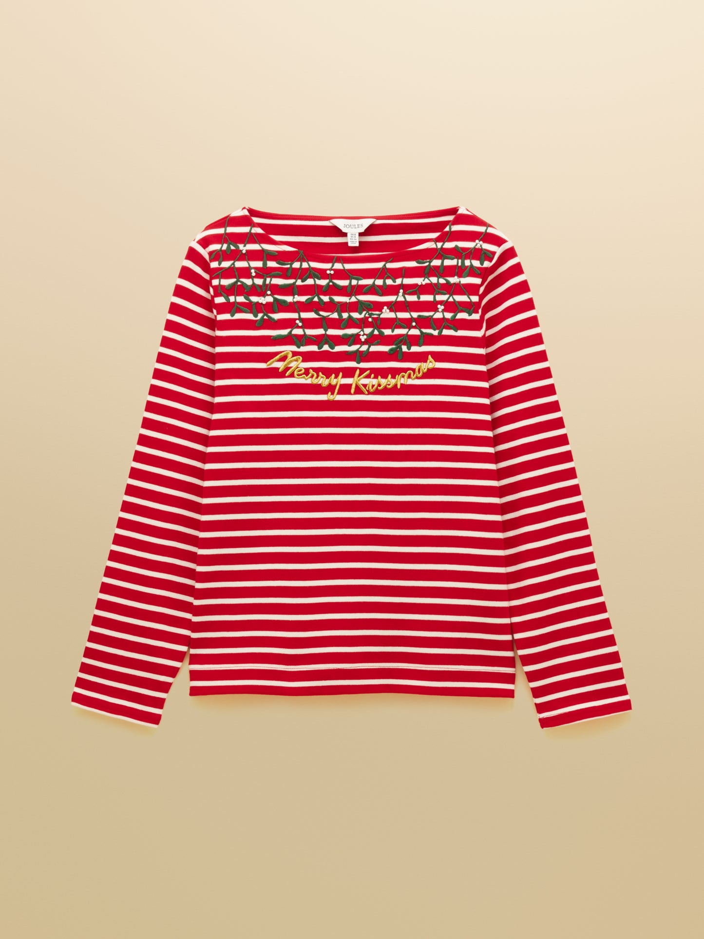 Joules Festive Harbour Boat Neck Top