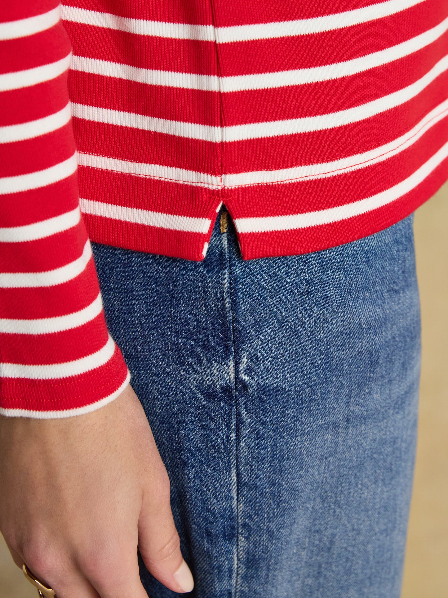 Joules Festive Harbour Boat Neck Top