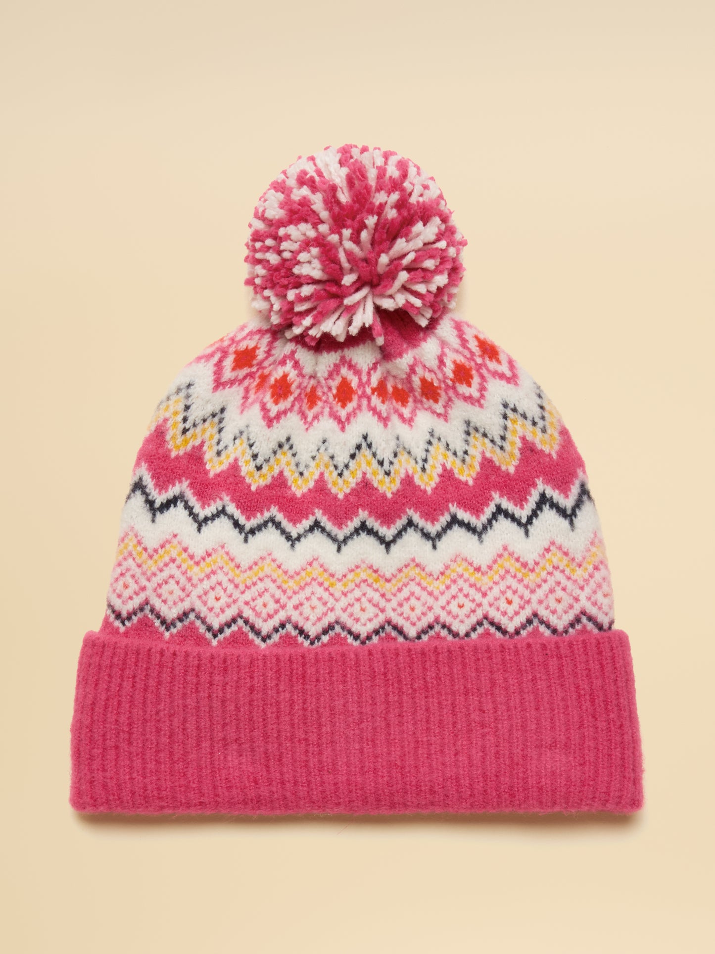 Joules Kara Fairisle Bobble Hat