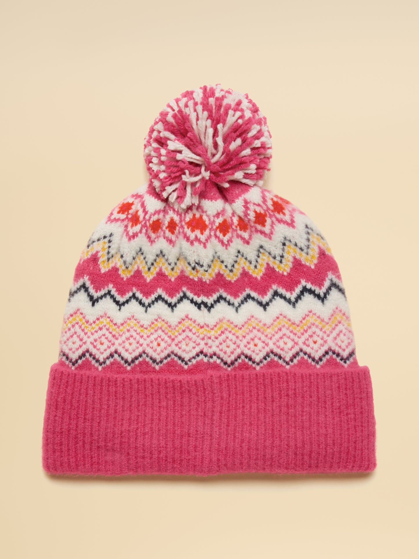 Joules Kara Fairisle Bobble Hat