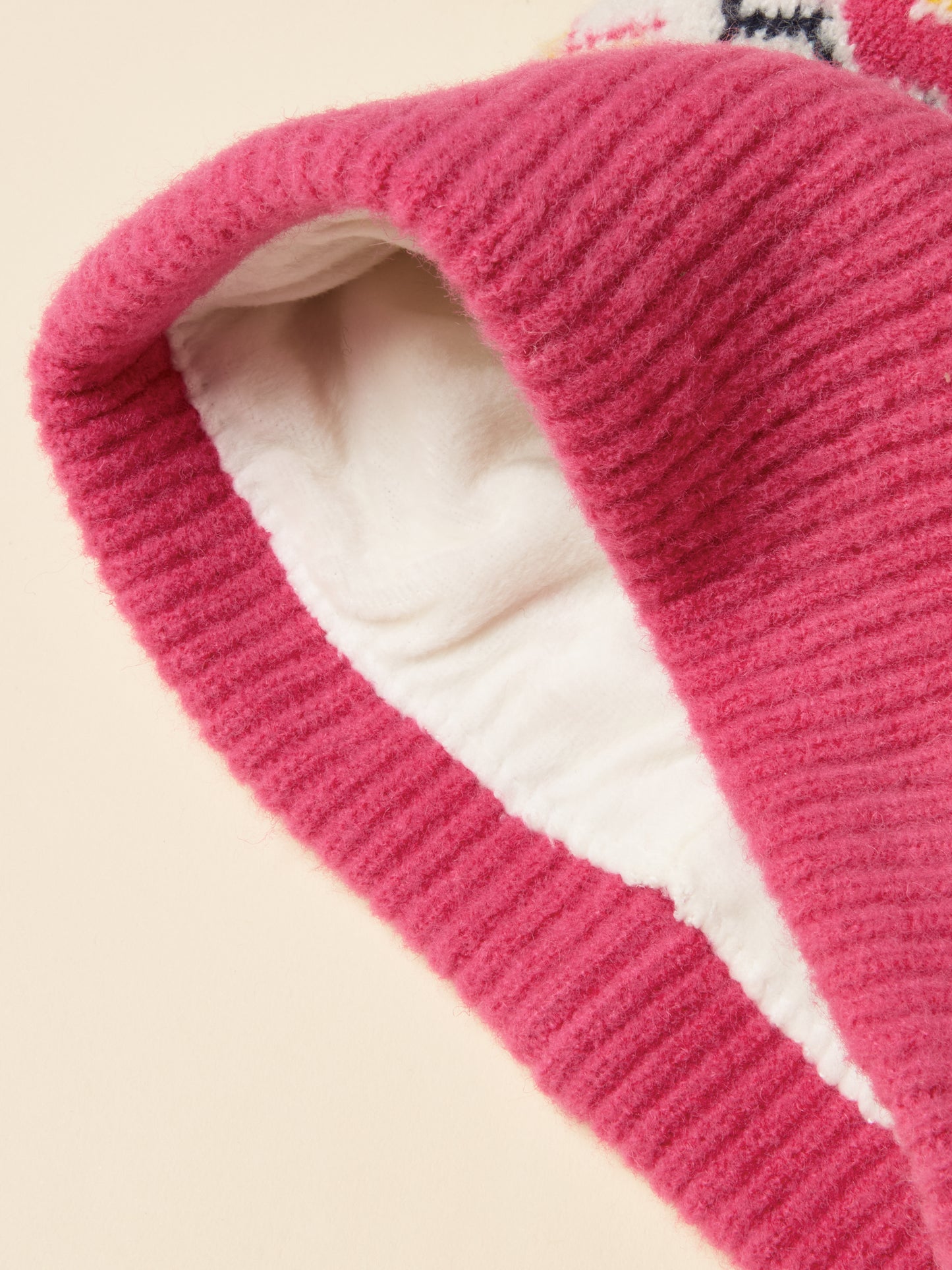 Joules Kara Fairisle Bobble Hat