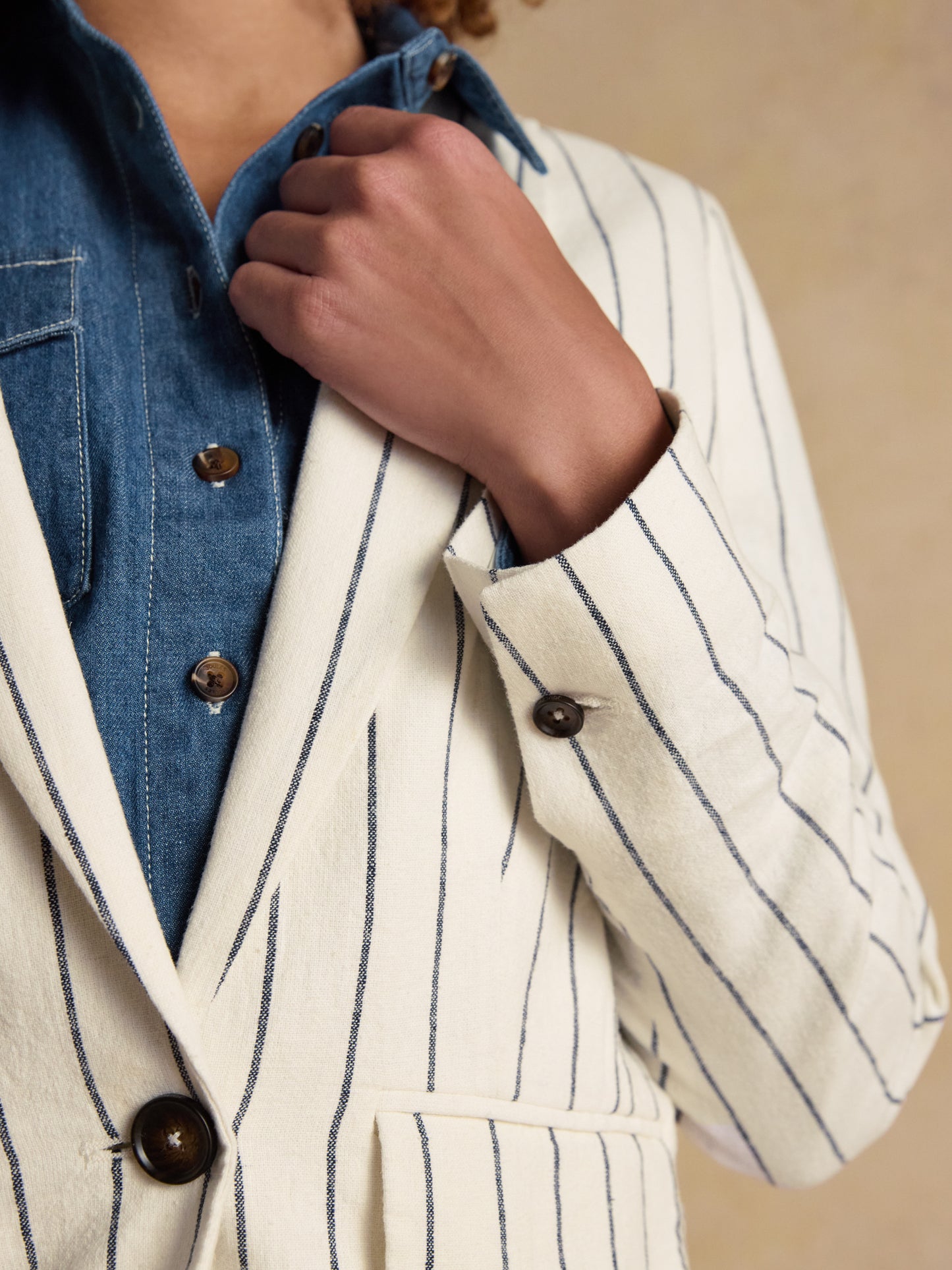 Joules Linen Blend Blazer