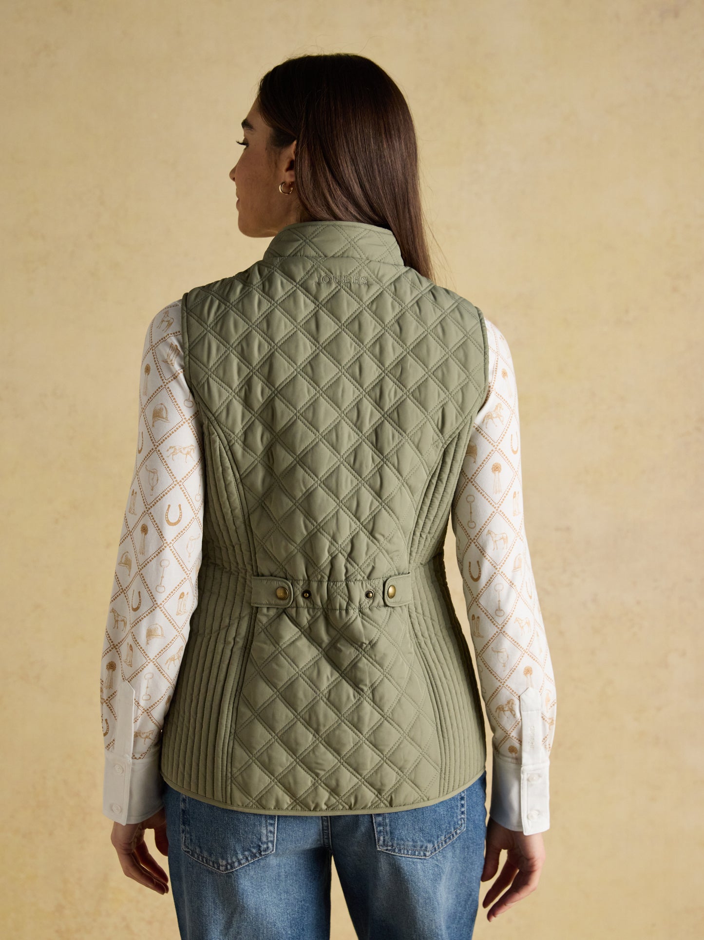 Joules Minx Showerproof Diamond Quilted Gilet