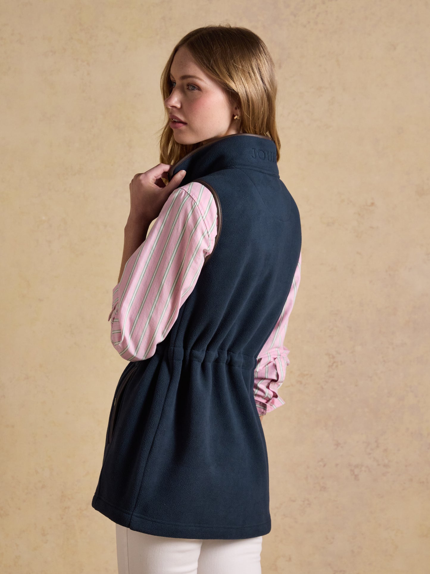Joules Womens Heritage Longline Fleece Gilet