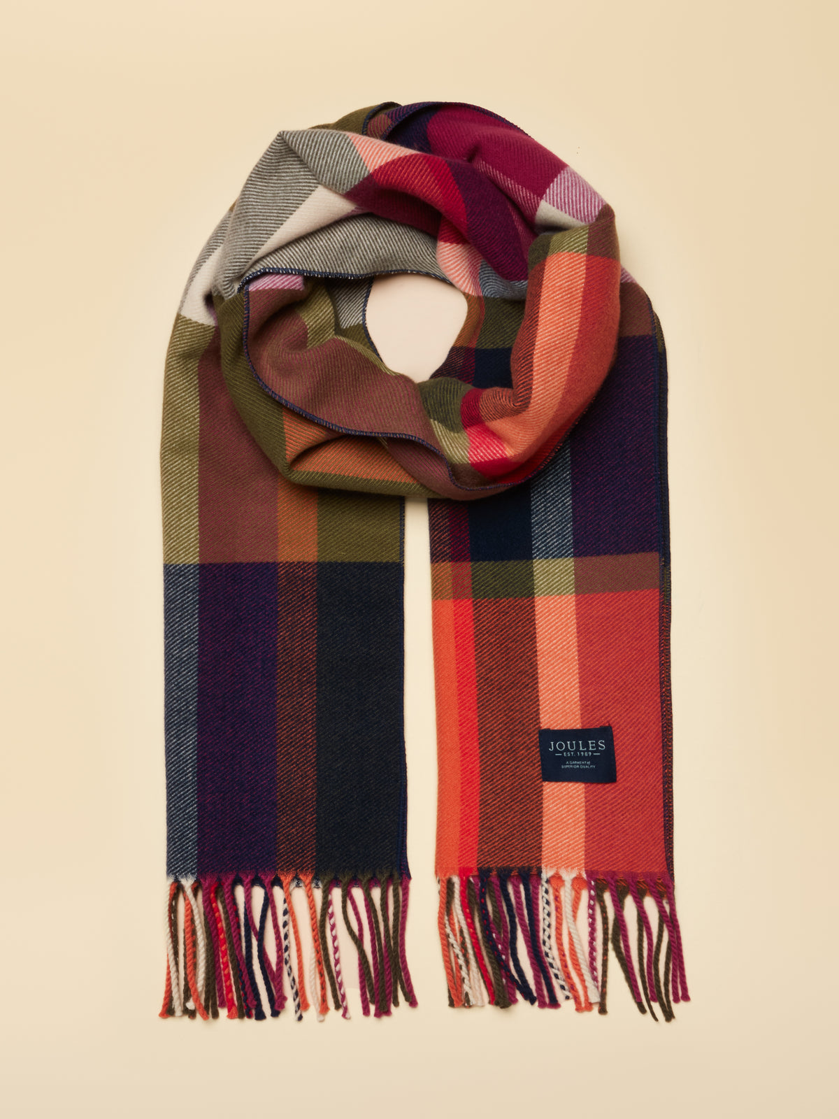 Joules Langtree Check Scarf